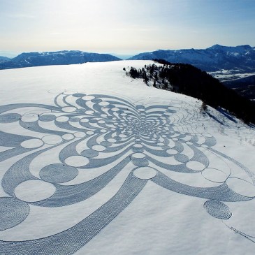 Snow art by Mr. Simon Beck